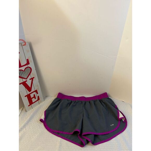 Champion duo dry active running shorts xxl rn#15763 gray mesh violet - Picture 1 of 9